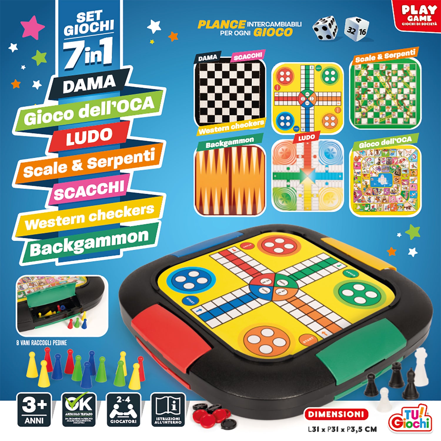TU GIOCHI - Set Giochi 7 in 1